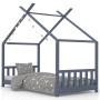 Giroletto per Bambini Grigio in Massello di Pino 70x140 cm