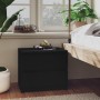 Comodini 2 pz Neri 50x39x43,5 cm in Legno Multistrato
