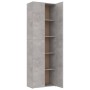 Armadio da Ufficio Grigio Cemento 60x32x190cm Legno Multistrato