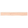 Ripiano a Parete 80x10x6 cm Legno Massello Rovere Non Trattato