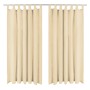 2 Pz Tende in Micro Raso con Passanti 140x225 cm Beige