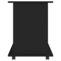Mobiletto con Ruote Nero 60x45x60 cm in Legno Multistrato