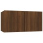 Mobile TV Pensile Rovere Marrone 60x30x30 cm Legno Multistrato