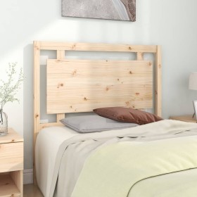 Testiera per Letto 105,5x4x100 cm in Legno Massello di Pino