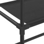 Rastrelliera per Bagno a 2 Livelli Nera 53,5x28x143 cm Ferro
