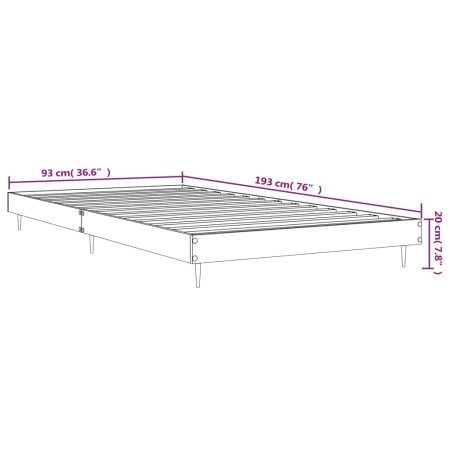 Giroletto Rovere Fumo 90x190 cm in Legno Multistrato