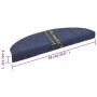 Tappetini Adesivi per Scale 10pz Blu 65x21x4 cm Agugliati