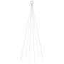 Albero di Natale Pennone Bianco Freddo 108 LED 180 cm