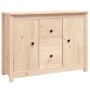 Credenza 100x35x74 cm in Legno Massello di Pino