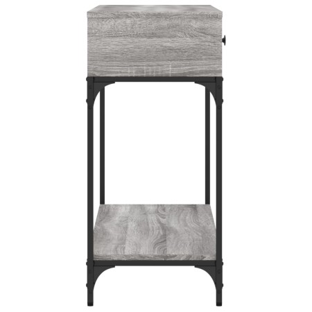 Tavolino Consolle Grigio Sonoma 100x34,5x75cm Legno Multistrato