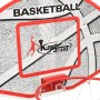 Set Canestro da Basket da Parete 66x44,5 cm