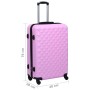 Trolley a Custodia Rigida Rosa ABS