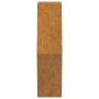 Fioriere da Parete 2 pz Ruggine in Acciaio Corten 46x10x40 cm