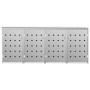 Copribidone per Spazzatura Quadruplo 240 L in Acciaio Inox