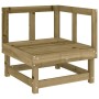 Set Salotto da Giardino 8 pz in Legno Impregnato di Pino