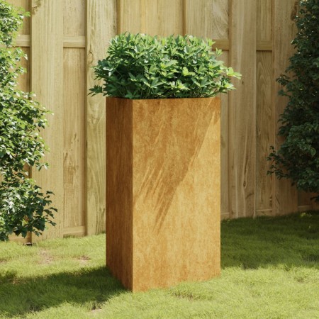 Fioriera da Giardino 50x43x75 cm in Acciaio Corten