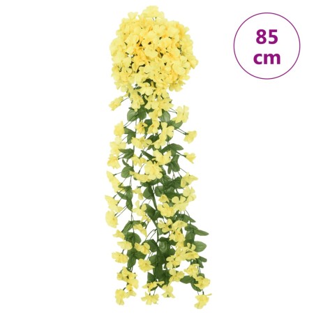 Ghirlande Fiori Artificiali 3 pz Giallo 85cm