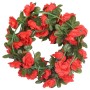 Ghirlande Fiori Artificiali 6 pz Rosso 240cm