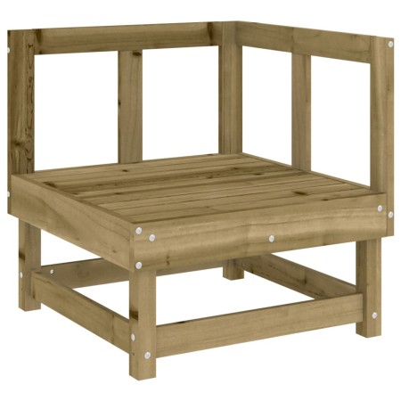 Set Salotto da Giardino 10 pz in Legno Impregnato di Pino