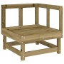 Set Salotto da Giardino 7 pz in Legno Impregnato di Pino