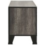 Mobile Porta TV Grigio 105x36x47 cm in Metallo e MDF