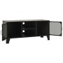 Mobile Porta TV Grigio 105x36x47 cm in Metallo e MDF