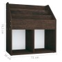 Portariviste Bambini Rovere Fumo 71x30x78,5cm Legno Multistrato