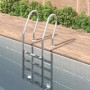 Scala per Piscina 54x38x184,5 cm Acciaio Inox 304