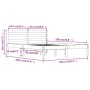 Giroletto in Legno Massello 135x190 cm Small Double