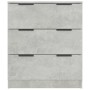 Credenza Grigio Cemento 60x30x70 cm in Legno Multistrato