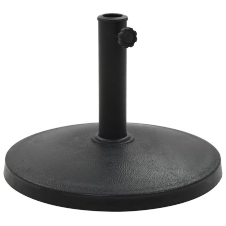 Base per Parasole Rotonda in Poliresina 10 kg Nera