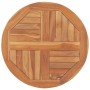 Piano Tavolo in Legno Massello di Teak Rotondo 2,5 cm 60 cm