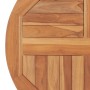 Piano Tavolo in Legno Massello di Teak Rotondo 2,5 cm 60 cm