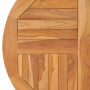 Piano Tavolo in Legno Massello di Teak Rotondo 2,5 cm 80 cm