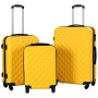 Set Trolley a Custodia Rigida 3 pz Giallo in ABS