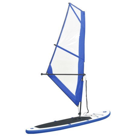 Set Tavola Gonfiabile da SUP con Vela Blu e Bianco