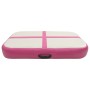 Tappetino Ginnastica Gonfiabile con Pompa 60x100x15 cm PVC Rosa