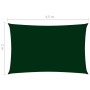 Parasole a Vela Oxford Rettangolare 2x4,5 m Verde Scuro