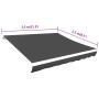 Tendone Parasole in Tela Antracite350x250 cm