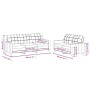 Set di Divani 2 pz con Cuscini Tortora in Tessuto