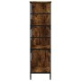 Libreria Rovere Fumo 78,5x33x117,5 cm in Legno Multistrato