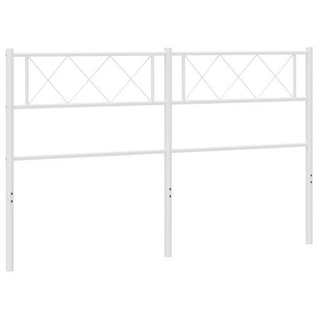 Testiera in Metallo Bianco 120 cm