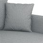 Divano a 3 Posti Grigio Chiaro 180 cm in Tessuto