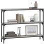 Tavolino Consolle Grigio Sonoma 100x22,5x75cm Legno Multistrato