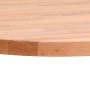 Piano per Tavolo Ø70x2,5 cm Rotondo in Legno Massello di Faggio