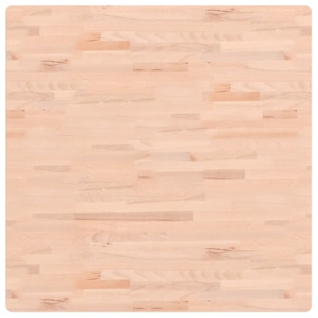 Piano per Tavolo 90x90x2,5 cm Quadrato Legno Massello di Faggio