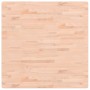 Piano per Tavolo 90x90x2,5 cm Quadrato Legno Massello di Faggio