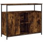 Credenza Rovere Fumo 100x35x80 cm in Legno Multistrato