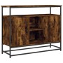 Credenza Rovere Fumo 100x35x80 cm in Legno Multistrato