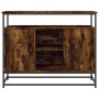 Credenza Rovere Fumo 100x35x80 cm in Legno Multistrato